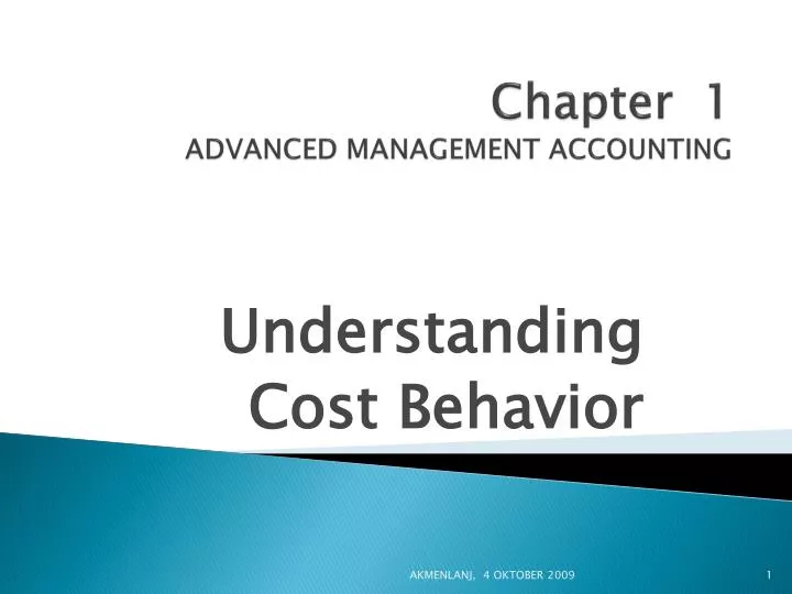 chapter 1 advanced management accounting
