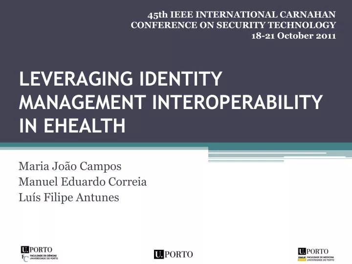 leveraging identity management interoperability in ehealth