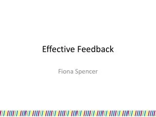 Effective Feedback