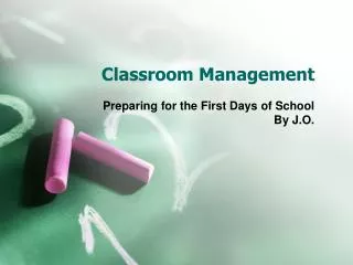 Classroom Management