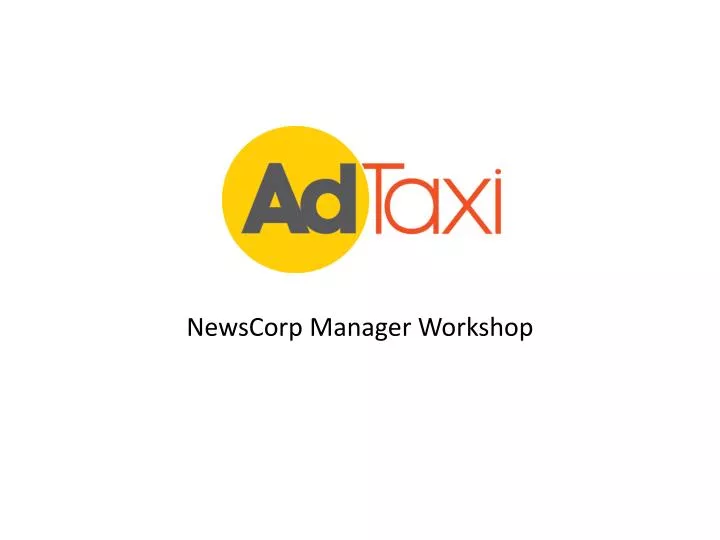 newscorp manager workshop