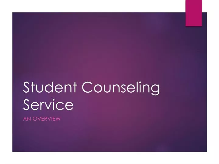 student counseling service