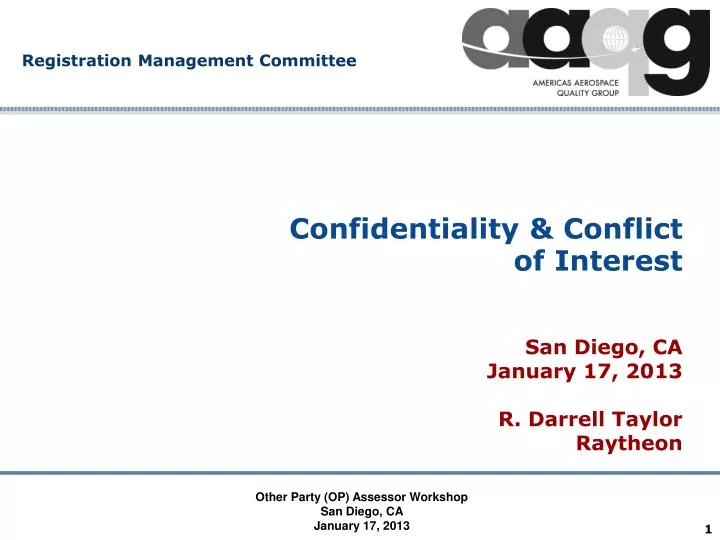 confidentiality conflict of interest