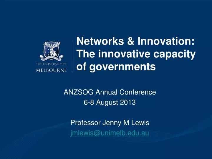 networks innovation the innovative capacity of governments