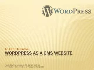 WordPress as a CMS Website