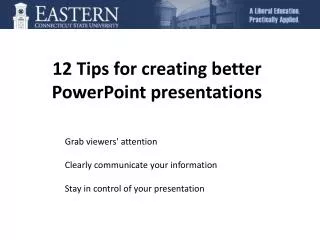 12 Tips for creating better PowerPoint presentations