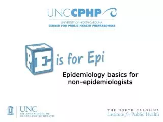 Epidemiology: A Basic Public Health Science