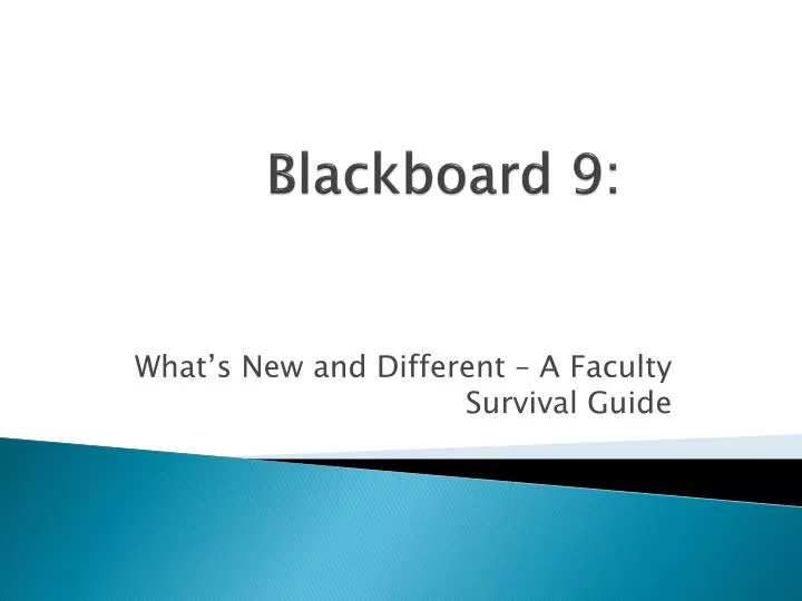 blackboard 9