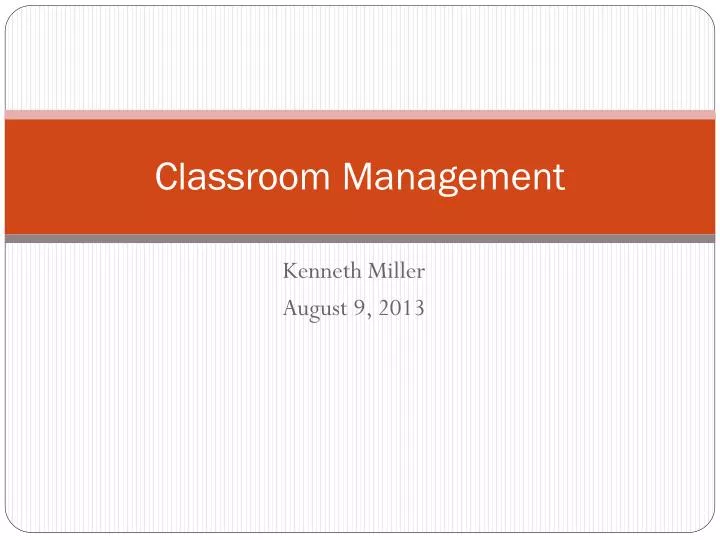 classroom management