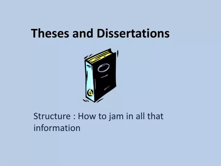 theses and dissertations