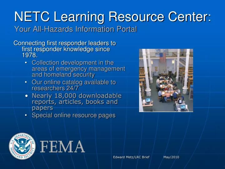 netc learning resource center your all hazards information portal