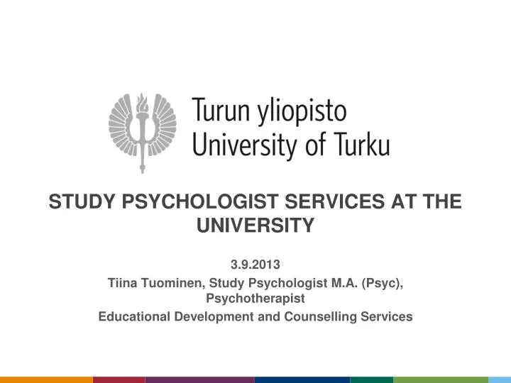 study psychologist services at the university
