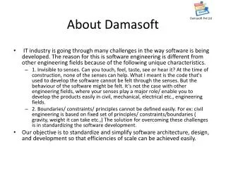 About Damasoft
