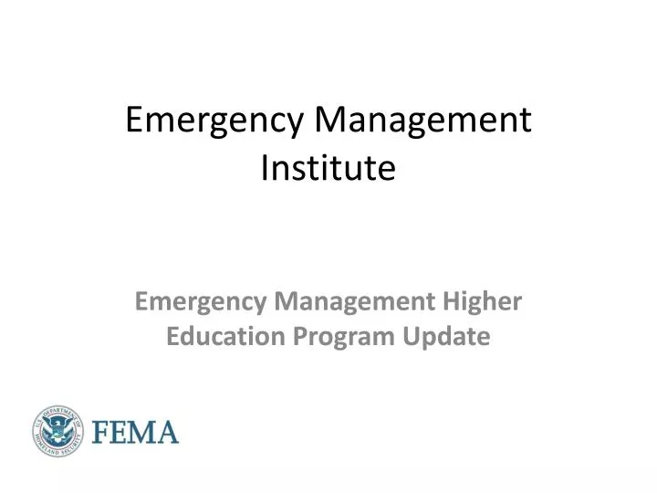 emergency management institute