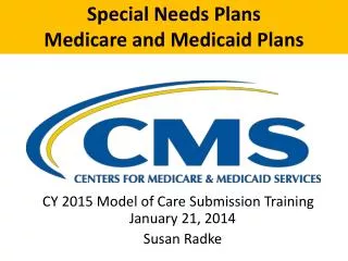 Special Needs Plans Medicare and Medicaid Plans