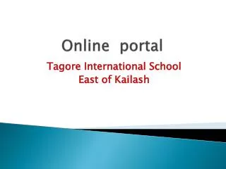 Online portal