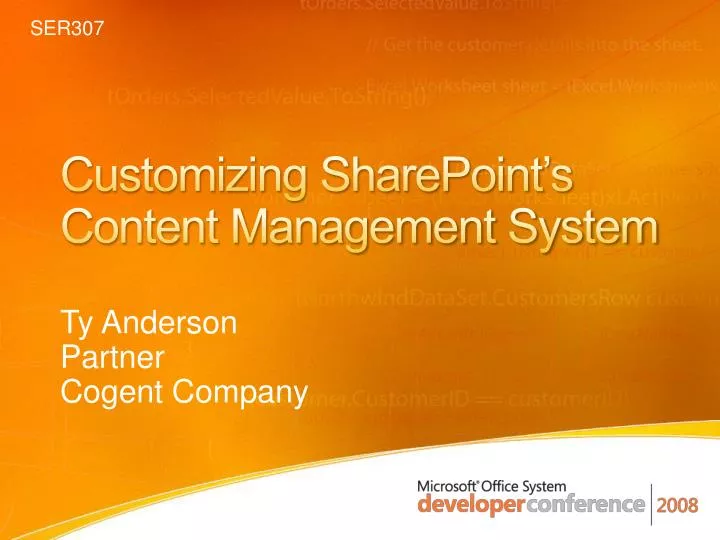 customizing sharepoint s content management system