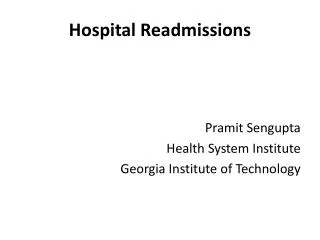 Hospital Readmissions