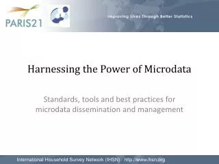Harnessing the Power of Microdata