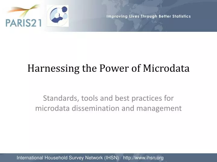harnessing the power of microdata