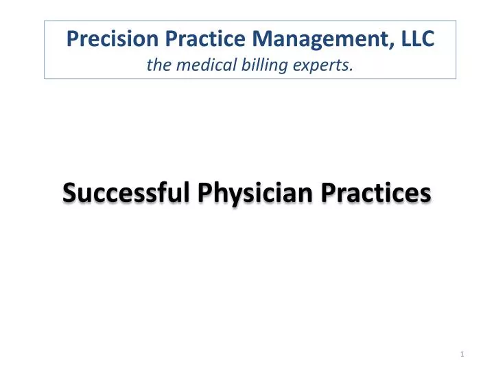 successful physician practices