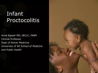 Infant Proctocolitis