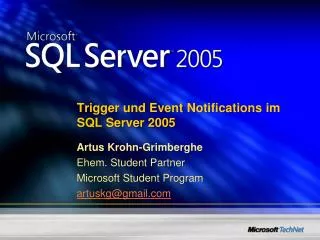 trigger und event notifications im sql server 2005