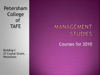 Management Studies