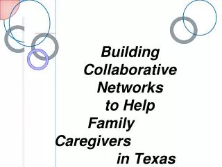 Building Collaborative Networks to Help Family Caregivers in Texas