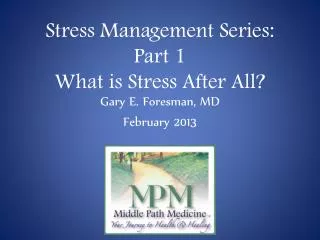 Stress Management Series: Part 1 What is Stress After All?