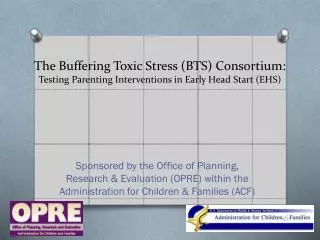 The Buffering Toxic Stress (BTS) Consortium: Testing Parenting Interventions in Early Head Start (EHS)