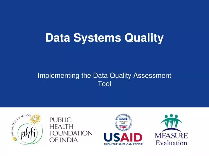 data systems quality