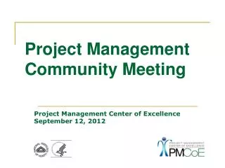 Project Management Community Meeting