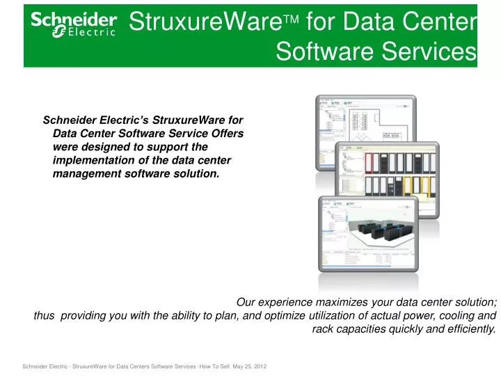 struxureware tm for data center software services