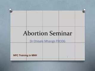 Abortion Seminar