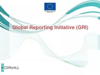 Global Reporting Initiative (GRI)