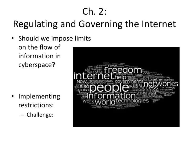 ch 2 regulating and governing the internet