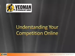 Understanding Your Competition Online