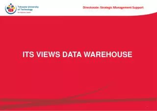 ITS Views Data Warehouse