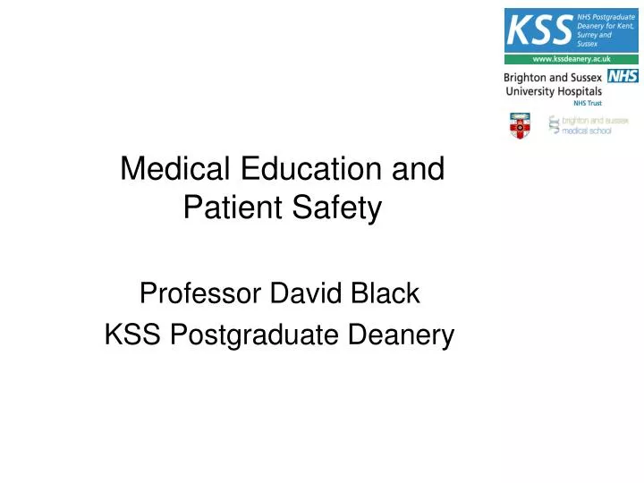 medical education and patient safety