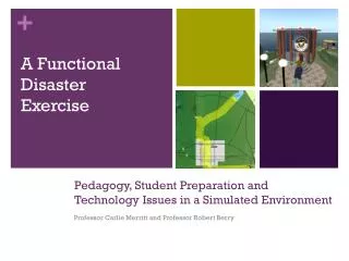 Pedagogy, Student Preparation and Technology Issues in a Simulated Environment