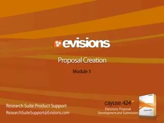 Proposal Creation