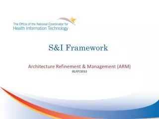 S&amp;I Framework