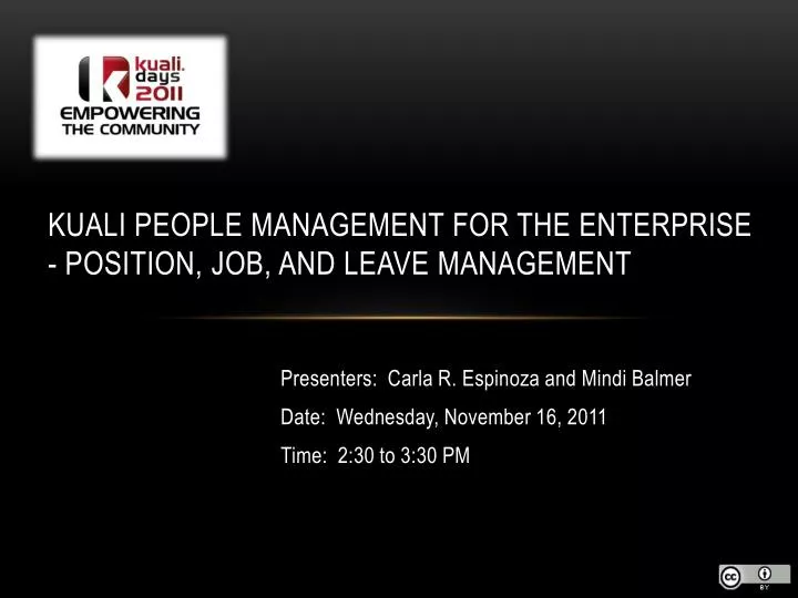 kuali people management for the enterprise position job and leave management