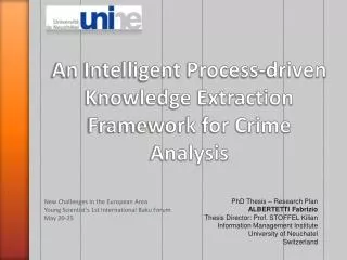 An Intelligent Process-driven Knowledge Extraction Framework for Crime Analysis