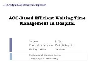 AOC-Based Efficient Waiting Time Management in Hospital