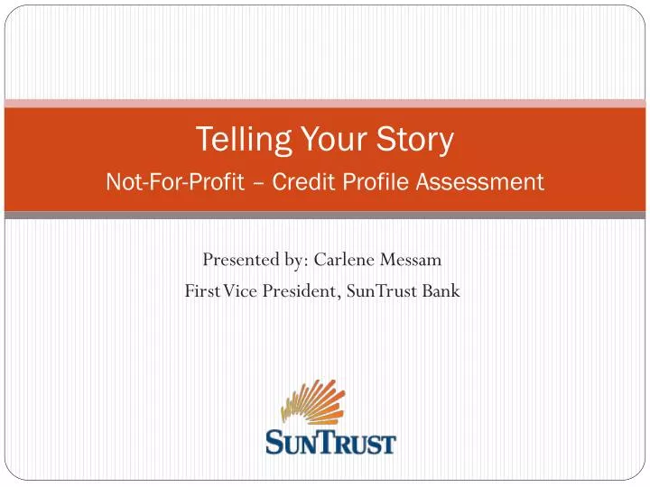 telling your story not for profit credit profile assessment