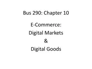 Bus 290: Chapter 10