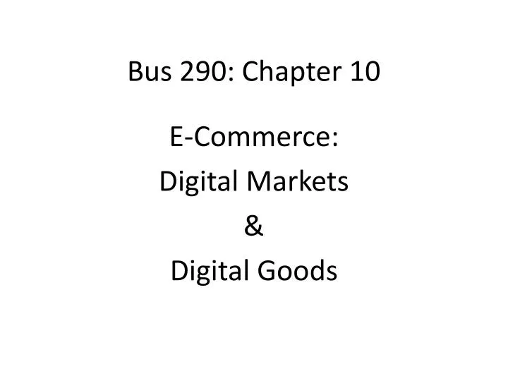 bus 290 chapter 10