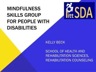 Mindfulness skills group for people with disabilities